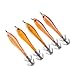 Magideal 5 Jibioneras, anzuelos duros de pesca, calamar, anzuelos luminosos, ganchos para...