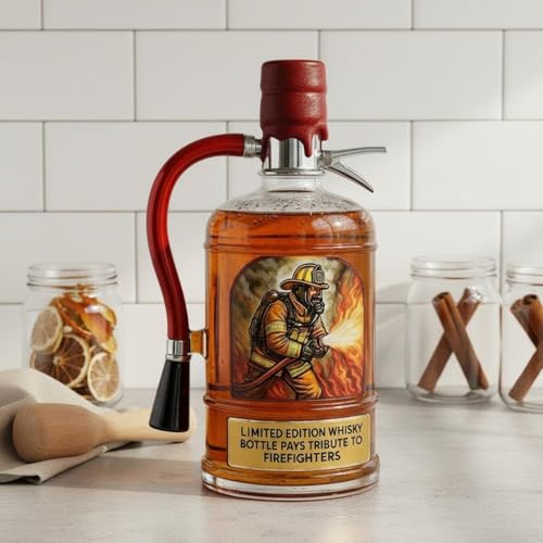 Bouteille à Alcool Design pour Bibliothèque et Salon