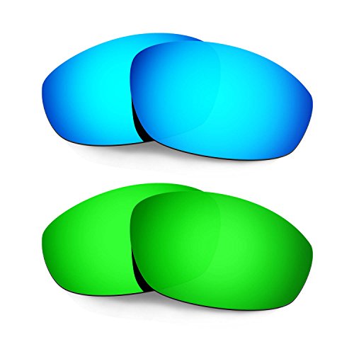 Lentille de rechange Oakley Whisker bleu vert lunettes de soleil polarisé TAC homme