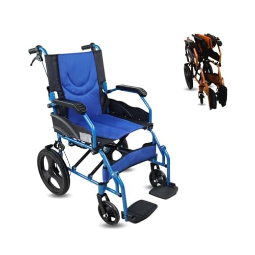 Mobiclinic, Transitrollstuhl, Modell Pirámide, Aluminium, faltbar, Bremse an den Griffen, für Behinderte und Senioren, Fußstütze, Armlehnen, leicht, orthopädisch, Sitzfläche 46 cm