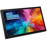 Lsunny 【7 Zoll Tragbarer Mini Monitor】1024x600 IPS-Display mit HDMI, VGA, AV & BNC Eingängen | Eingebaute Lautsprecher | 178° Betrachtungswinkel für Raspberry Pi, PC, TV, DVD & CCTV