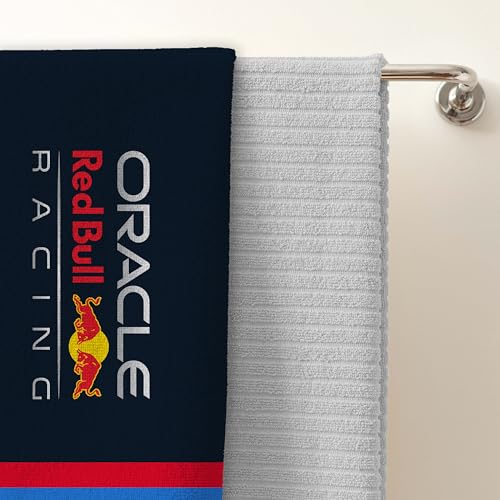 Character World Oracle Red Bull Racing Offizielles Handtuch, superweiches Gefühl, Formel 1-Design, perfekt für Zuhause, Bad, Strand und Schwimmbad, Einheitsgröße, 75 x 150 cm, 100% Baumwolle