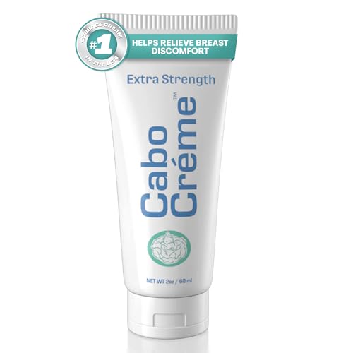 CaboCréme Extra Strength Cabbage Breast Cream – 2X Strength for Engorgement Relief and Breastfeeding Weaning Support – Dry Up Breast Milk – OB-GYN Created & Breastfeeding Mother-Approved – 2 oz