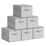 SONGMICS – SONGMICS Aufbewahrungsbox mit Deckel, 6er Set, faltbare Stof
