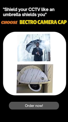 Image of Universal Sun Rain Shade Camera Cover Shield for Hikvision /CP Plus /Godrej /Qubo /MI /Realme /Honeywell /Trueview Dome & Bullet Outdoor Camera - White