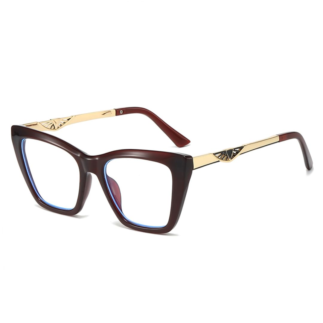 Lunettes œil de chat pour femmes stylées au bureau devant les écrans - 8