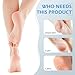 3 Pcs 4 in 1 Foot Brush for Use in Shower with Pumice Stone, Foot Rasp and Sandpaper, Foot Scrubber Brush for Feet, Dead Skin Remover for Foot Care