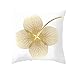 Produktbild Allegorly Kissenbezüge Goldene Bltter Druck Kissenhülle Kissenbezug 45X45 cm Für Kissen Sofakissen Atmungsaktiv Und Dekokissen Autositzkissen Hohe Qualitt Elegant Wohnkultur