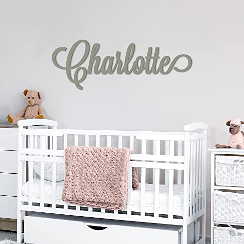 Custom Wooden Name Sign - 5 Fonts 13 Colors - Personalized Baby Name Sign For Nursery And Wall Decor (18"-55" Wide) - Unpainted Or Painted Wood Letter Nursery Decor - Girl Or Boy Room Made In Usa #TOP1