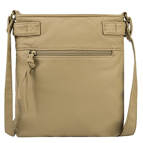 Image of Montana West Crossbody Bag for Women Multi Pocket Shoulder Medium Travel Purses Ultra Soft Washed Leather