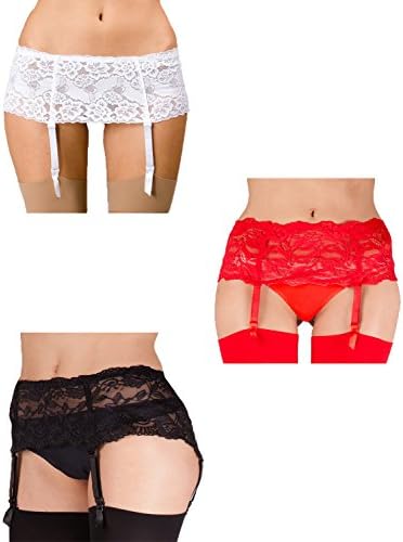 Bas Résille Yummy Bee Porte-Jarretelles Femme – Noir Ou Blanc Mariage, Dentelle Sexy Grande Taille 34-54