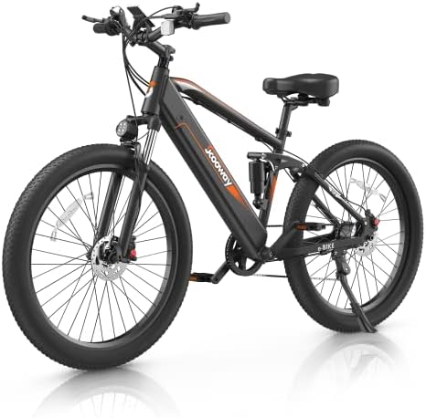 Scooway Electric Bike, 750W Electric Bike for Adults BAFANG Motor Electric Bicycle Ebike, 48V 15Ah Removable Battery, 27.5" Fat Tire E Bike, 28MPH Electric Mountain Bike Snow Beach City Road Shimano