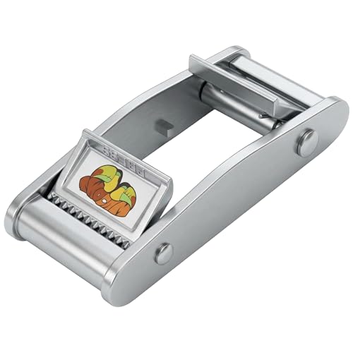 Strapworks Twocam Metal Cam Double-Sided No-Sew Webbing Buckle – 1 Inch – 2 Pack