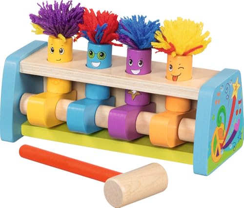 Jeu de martelage en bois Hippie Hopper Goki pour amuser les enfants au salon