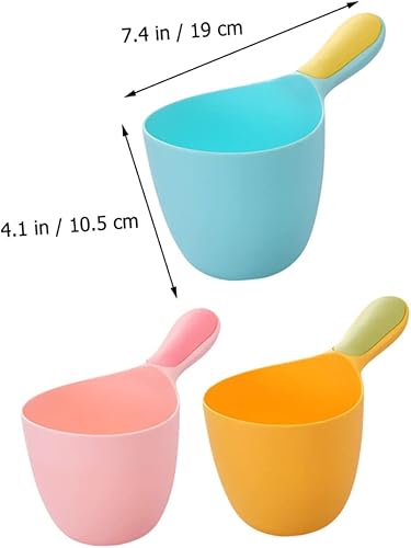 Miniatura 2 de Cucharón de agua multiusos para uso doméstico, cuchara de agua para lavar platos y enjuagar el cabello para adultos