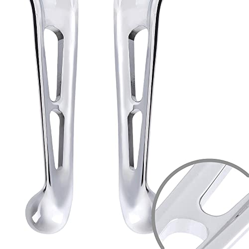 KiWAV Slotted 2color Hand Control levers Chrome Compatible for Harley '96-'03 XL '96-Later Dyna '96-'14 Softail '96-'07 Touring