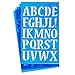 Westcott LetterCraft Stencil, Nueva Font, 3/4-Inch and 1-Inch Characters (SN134/15838)