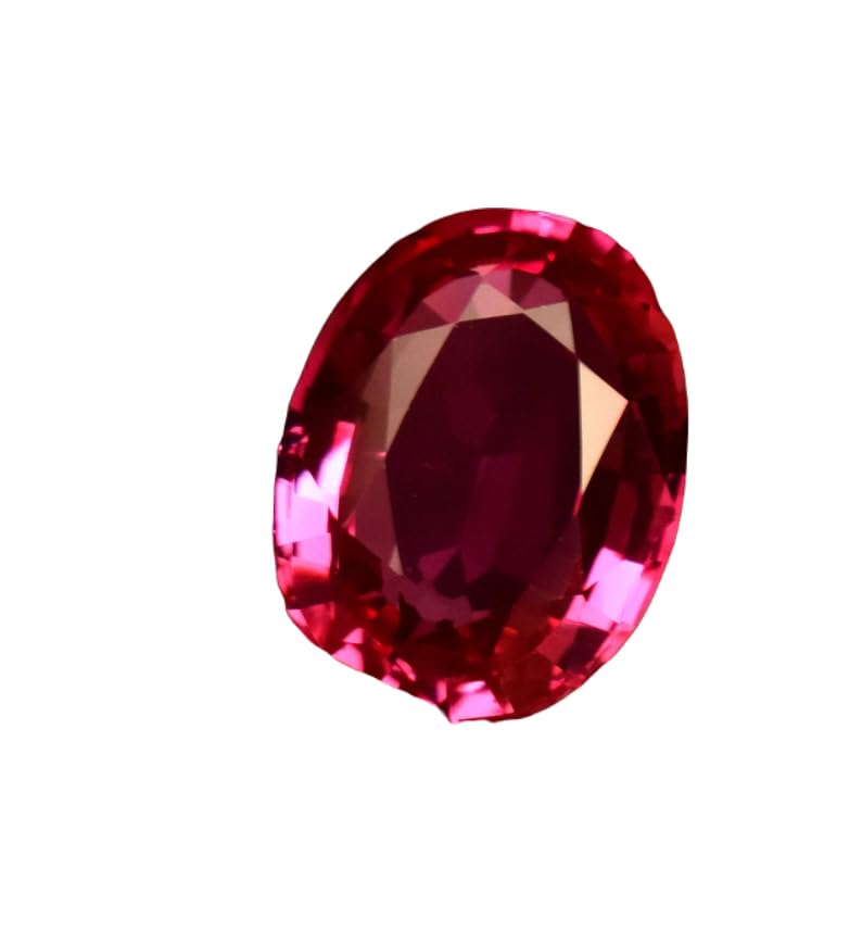 Saphir rose naturel ovale 11x8mm pour création de bijoux DIY