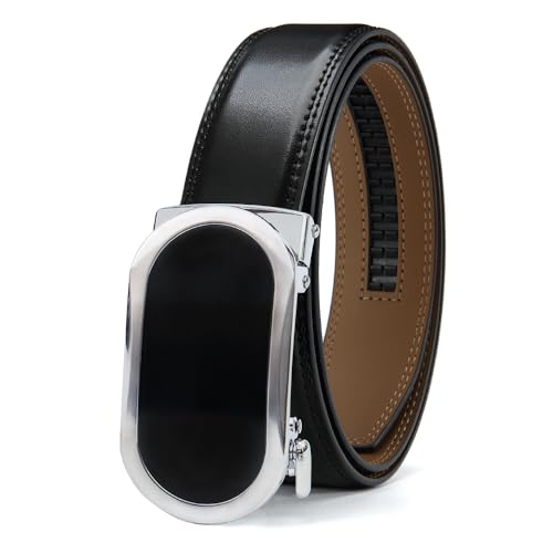 Men's Genuine Leather Dress Belt, Handmade, 100% Cow Leather, Fashion Classic Designs for Work Business and Casual