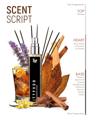 Image of EM5 Typhon Unisex Perfume Spray for Men & Women | Rose Oud Amber Fragrance | Eau De Parfum | Luxury Gift for Him /Her | 15 ml
