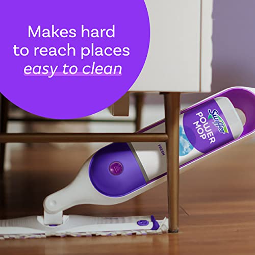 Swiffer Powermop Multi-Surface Mop Kit For Floor Cleaning, Fresh Scent, Mopping Kit Includes Powermop, 2 Mopping Pad Refills, 1 Floor Cleaning Solution With Fresh Scent And 2 Batteries #TOP4