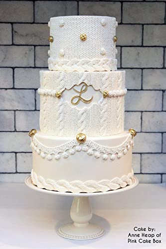 Marvelous Molds Braided Knit Border, Non-Stick Silicone Mold For Cake Decorating. Sugarcraft Cookies, Cupcakes With Fondant, Gum Paste, Chocolate. Woven Texture In Resin, Clay, Wax, Soap, Plaster #TOP7