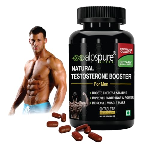 Alpspure Nutra Natural Testosterone Booster (60 Tablets) With 100% Herbal Ingredients | Dietary Supplement | Immunity Booster | Boosts Energy, Stamina & Muscle Growth for Men. Alpspure Nutra Natural Testosterone Booster (60 Tablets) With 100% Herbal Ingredients | Dietary Supplement | Immunity Booster | Boosts Energy, Stamina & Muscle Growth for Men.