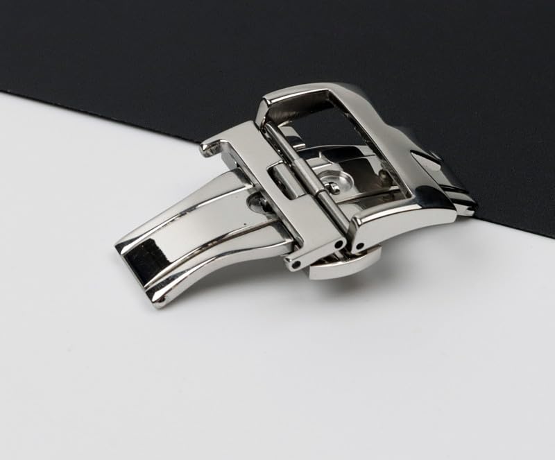 Boucle de montre en acier robuste pour bracelet Constantin argenté 20mm - 5