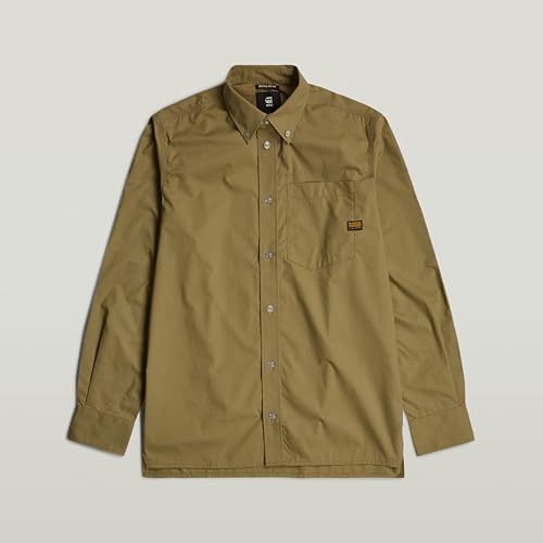G-Star RAW Herren One Pocket Regular Hemd, Grün (Smoke Olive D24292-D308-B212), L – Ansicht 4