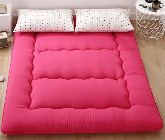 BEYTLYE Japanese Floor Mattress,Thicken Japanese Floor Sleeping Pad Foldable,Roll Up Tatami Mat Easy...