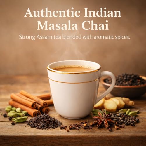 Image of Pahadi Story Premium Masala Chai Tea 250g - Authentic Indian Spiced Chai with Strong Assam CTC Tea & Natural Spices | Traditional Loose Tea for Daily Chai Lovers