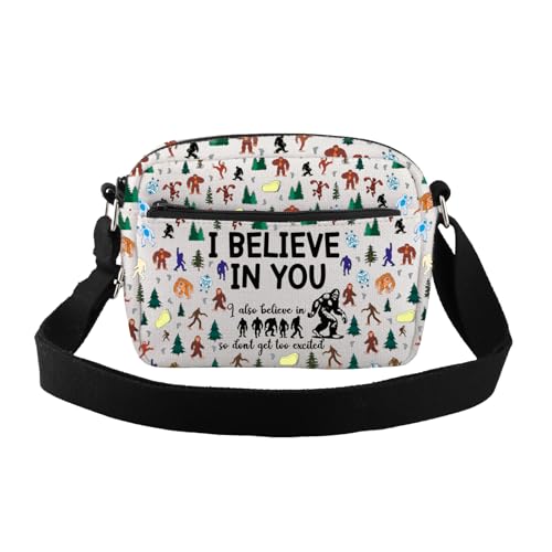 CMNIM Sasquatch Gifts Sasquatch Small Crossbody Bag Sasquatch Forest Gifts for Sasquatch Lovers Crossbody Purse Cryptid Gifts