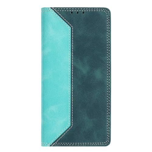 Ufgoszvp Funda para Xiaomi Redmi Note 11/11S 4G de piel con tarjetero de silicona con diseño de empalme magnético para Xiaomi Redmi Note 11/11S 4G, color verde