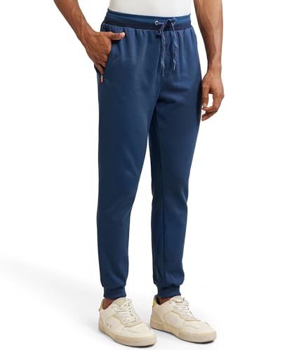 Image of Jockey AM05 Men Super Combed Cotton Rich Pique Slim Fit Jogger with Zipper Pockets