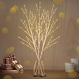 Bexdir Lighted Birch Tree, 24IN Warm White Birch Tree Lights with 180 Led Birch Tree, 30000H...