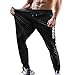 FQZWONG Mens Sweatpants Casual Elastic Waist Drawstring Jogger Pant Baggy Speed Drying Track Trousers Workout Outdoor Jogger（1-Black,Small