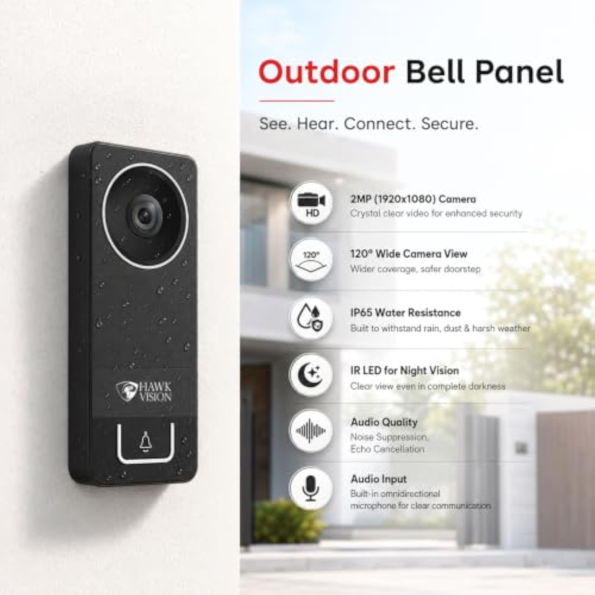 Hawkvision Smart Video Door Phone with 7 Inch Monitor