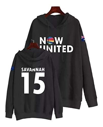 Moletom Preto Now United Savannah Clarke 15 Austrália Canadá Uniters Blusa Pop Tamanho: 10; Cor: Pre