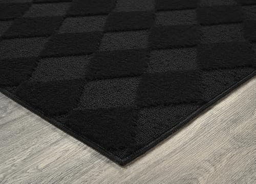 Tapete Garland Rug geométrico 12' x 12' negro miniatura 5