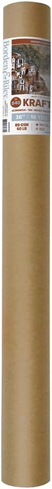 Borden & Riley 36" x 5 Yards #840 Kraft Paper, 60 lb., 1 Roll Each