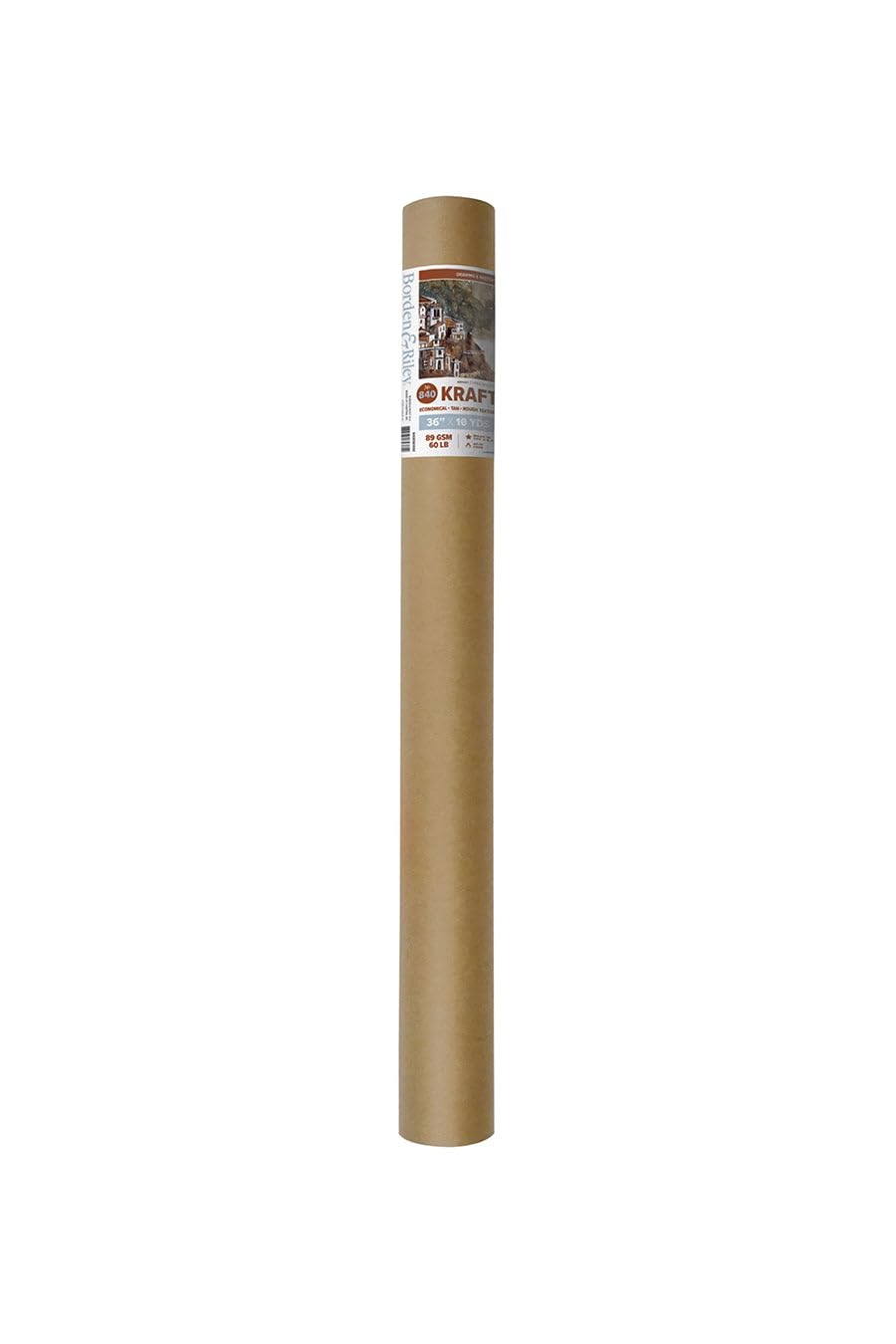 Borden & Riley Rouleau de papier kraft #840, 27,2 kg, 91,4 cm x 9,1 m par rouleau, 1 rouleau de chaque (840R361000)
