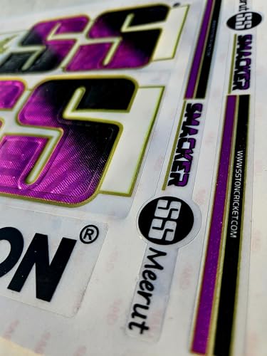 Image of Cottontail Cricket Bat Sticker & Grip Combo | English Willow 4D Digital Fiber Scuff Protection Tape + Ring Chevron Anti Slip Grip | (White)