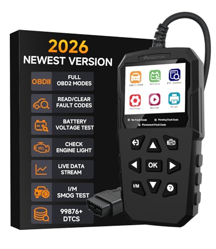 OBD2 Scanner,V880 Check Engine Light Code Reader for Cars and Trucks with Reset,Live Data,I/M Smog Test, Scan Tool Diagnostic Scanner for All OBDII Vehicles After 1996,Work for DIY,Home Use,Mechanic