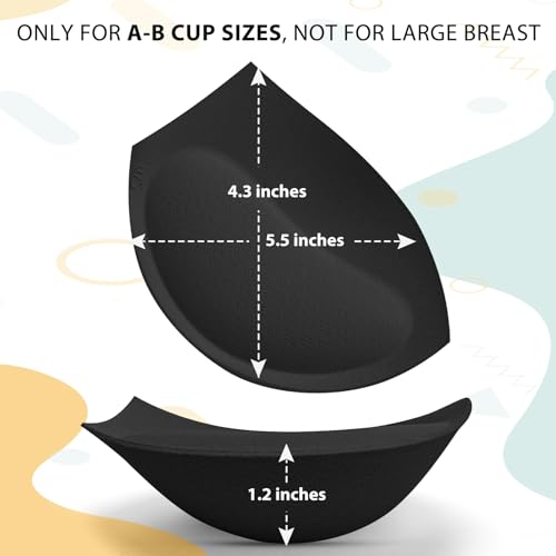 Image of Nimiah Super Thick Bra Pad - Add 1-2 Cups Push up Breast Enhancer Inserts Sew in Boob Cup for Dress Swimsuit Sport