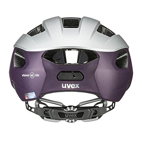 Casco Uvex Rise CC para mujer: modelo de ruta 2022 en plata y lila mate 3