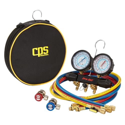CPS Products MT7I7A6Q A/C Manifold Gauge Set