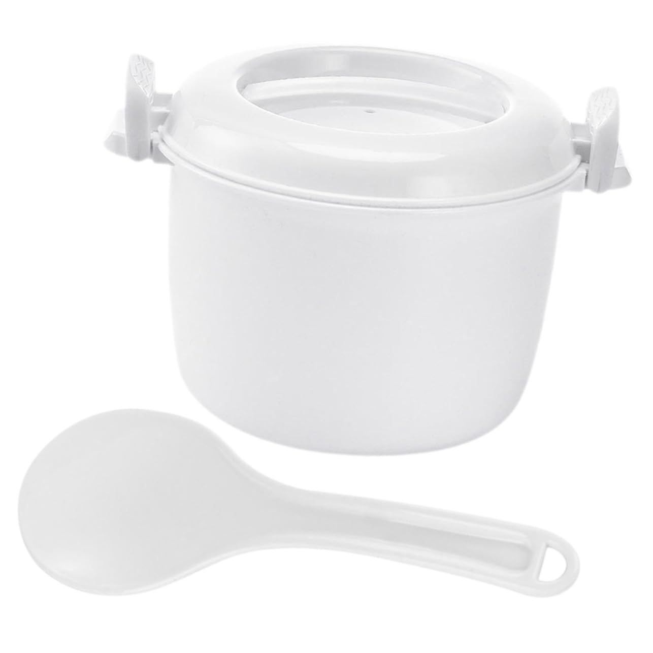 BESTOYARD Microwave Rice Cooker Multifunctional Asian Rice Cooker Small with Spoon High-temperature Resistant for Prep Home Use