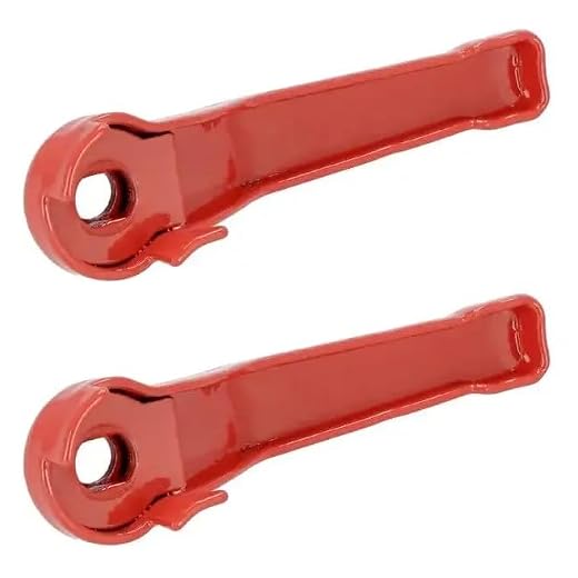 cyclingcolors 2x Hebelgriff für kugelhahn rot hebel stahl wasserhahn einhebelgriff Absperrhahn Absperrventil Kugelauslaufhahn, 3/8"