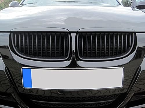Fits For BMW 3 Series E90 E91 Saloon Touring Black Grills Front Grill 05-