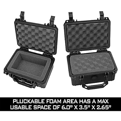 CASEMATIX Graded Card Case Storage Box For Sports Cards Compatible With 8 BGS, 13 FGS or 11 GMA PSA Graded Trading Card Slabs and More Collectible Cards - Airtight, Waterproof and Includes Padlock